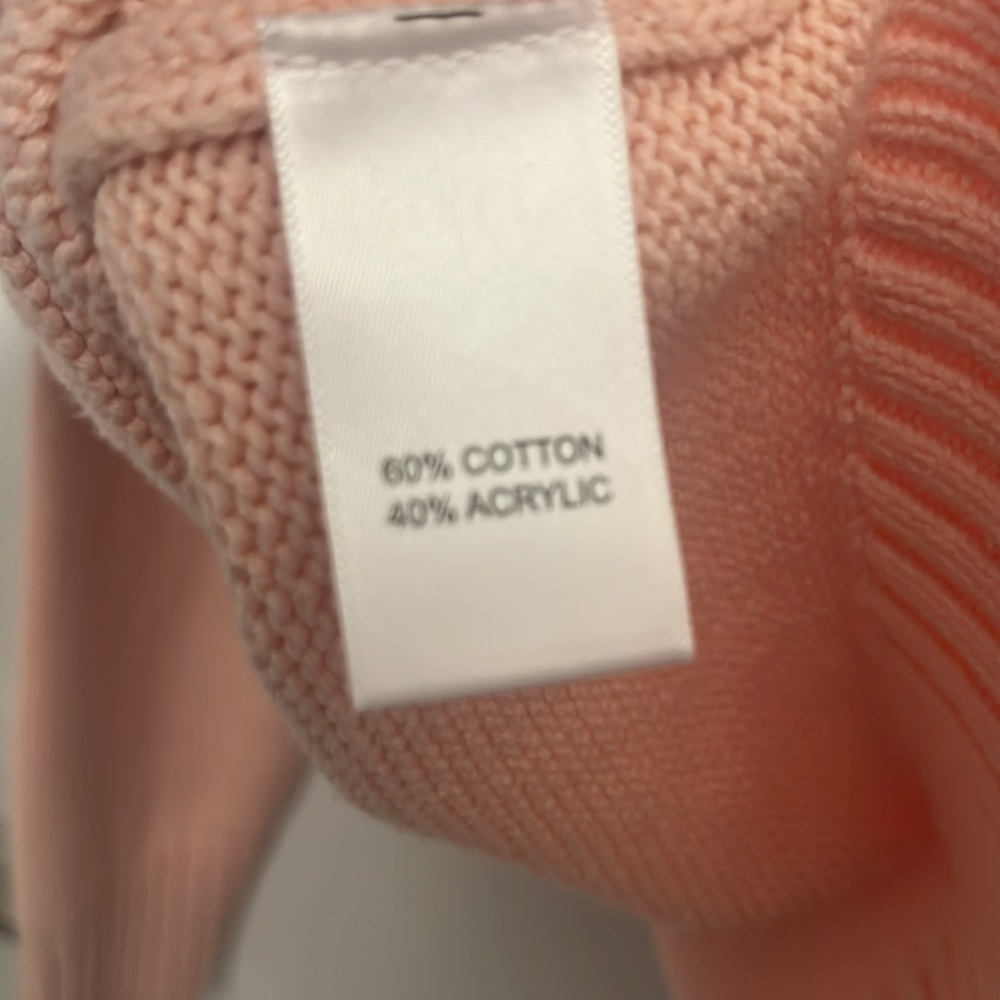 Kerri Rosenthal XOKR Heart V-neck Pullover Sweater pink‎ red size  Medium NEW - Picture 9 of 10